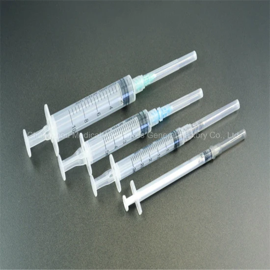 Seringue médicale jetable de paquet de PE de 10ml Luer Lock ou Luer Slip avec CE, ISO, GMP, SGS, TUV